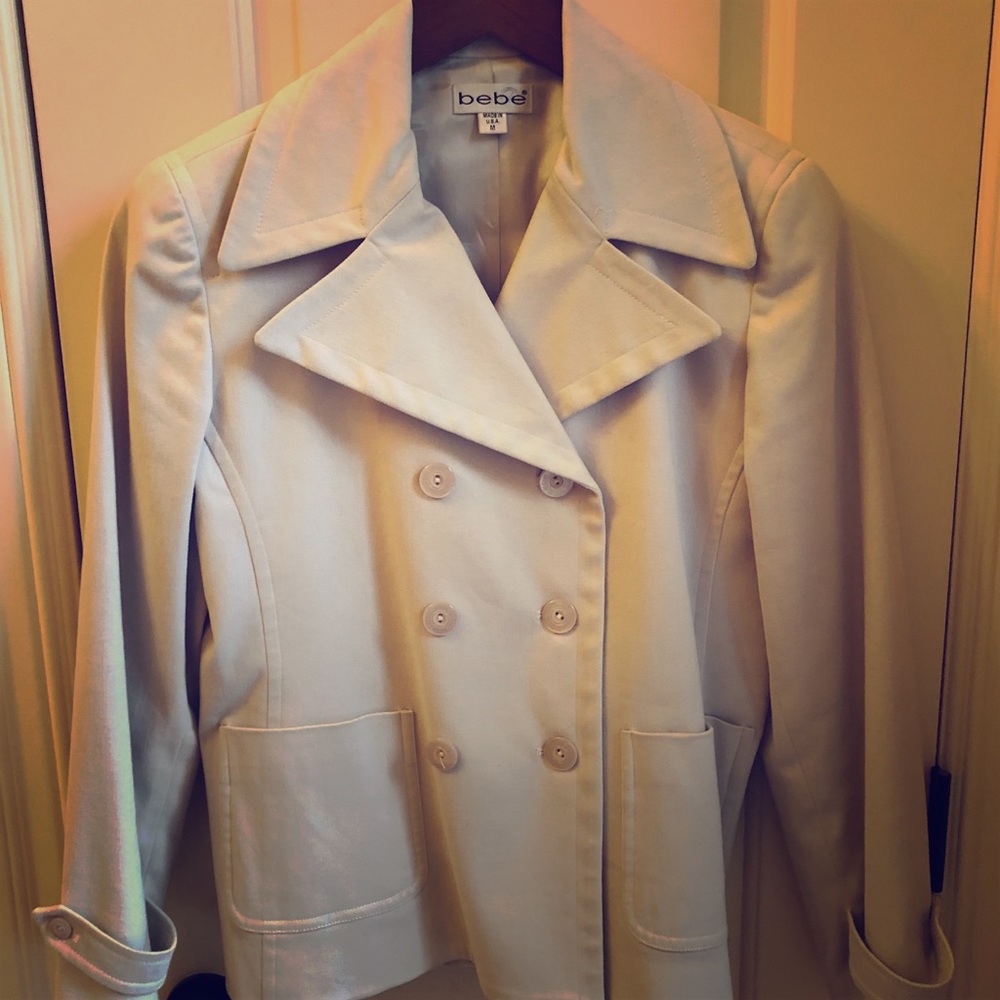 Bebe Cream Year-round Pea Coat